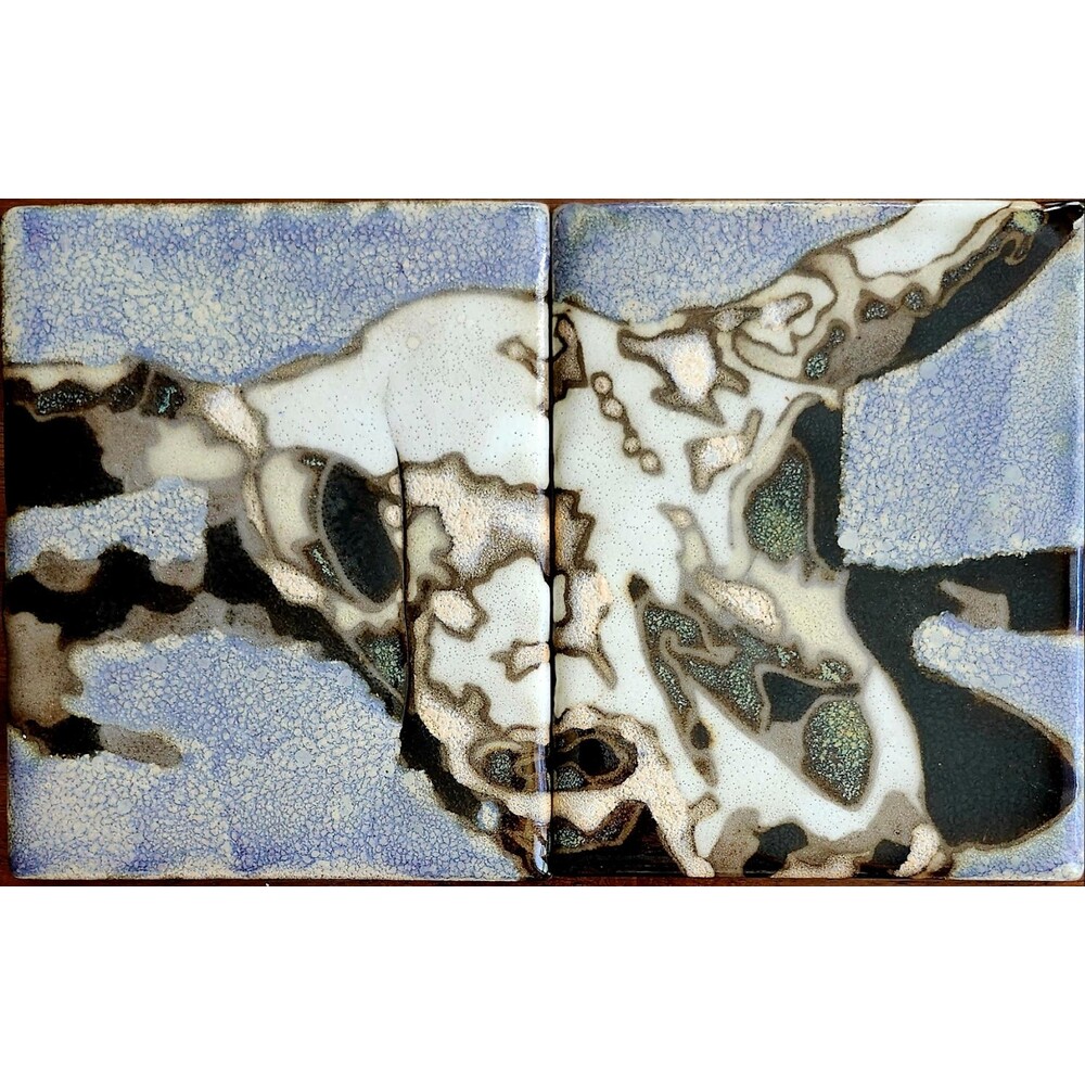 Hairline ceramic tile mural