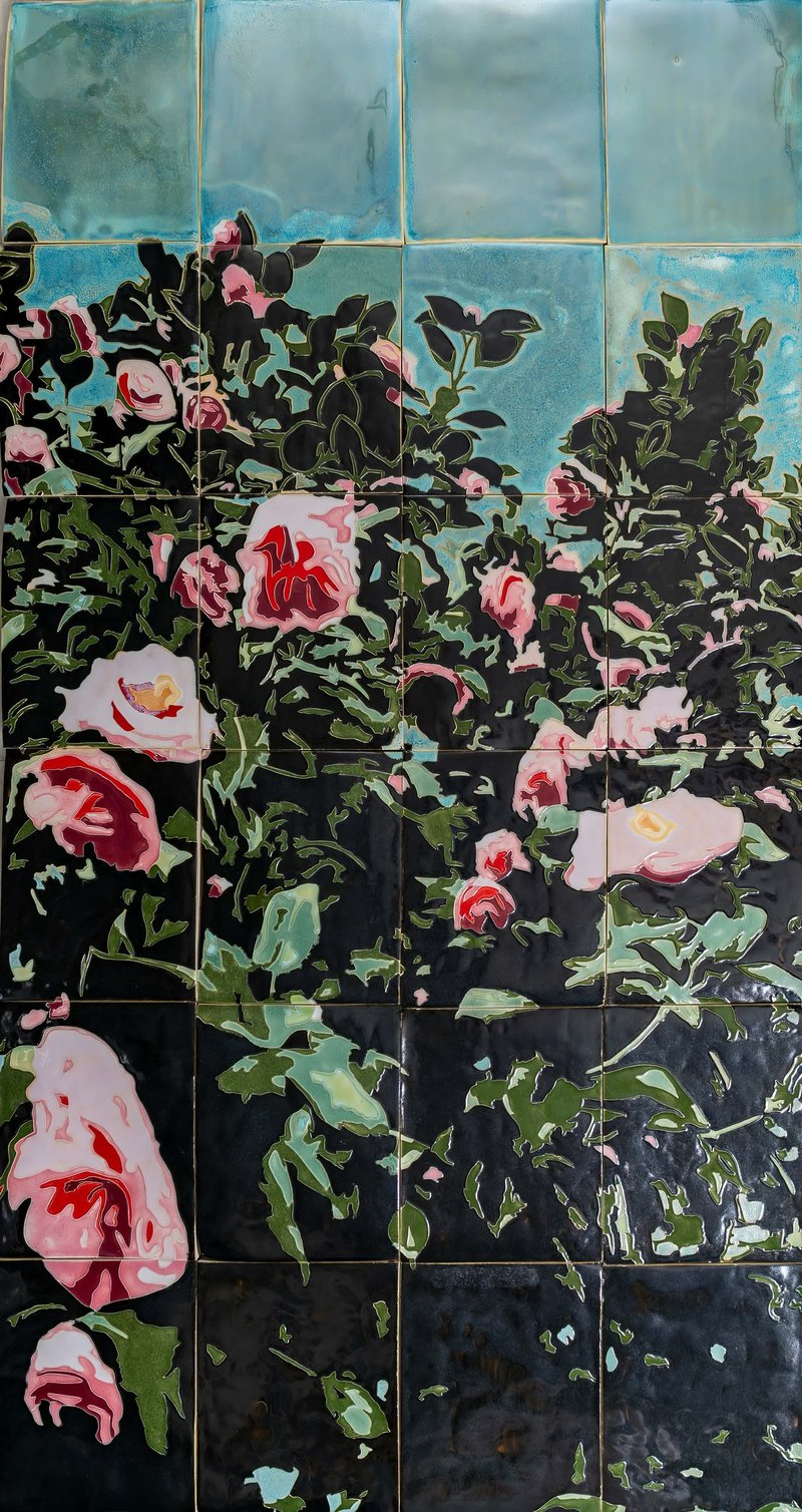 I Remember It Taller ceramic tile mural